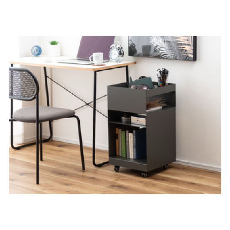 サイドテーブル　棚　gleam家具　CARGO WAGON カーゴワゴン Side Table Wagon サイドテーブルワゴン/スチールワゴン
