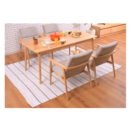DINING CHAIR & SOFA / 明るいナチュラルな木目のファブリックチェア / ダイニングチェア / ソファ / 1人掛けソファー