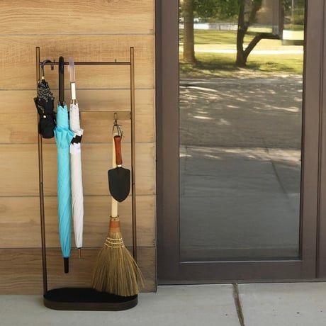 stylish umbrella stand 03 / toolstand / アイアンのみで構成されたスタイリッシュな傘立て / マットホワイト , マットブラック , ブルーグレー , ゴールド