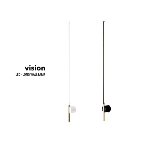 vision LED-long wall lamp / 縦に横に斜めに お好みに応じた角度で自在に取り付け可能なLED内蔵照明 / ウォールランプ