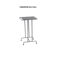 INDUSTRIAL SIDE TABLE / 無骨なインダストリアルデザインのテーブル / サイドテーブル 花台 / 無機質インテリア