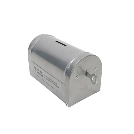 MAIL BOX COIN BANK / BLACK , WHITE , SILVER , BLUE /  U.Sメールボックスをモチーフにしたデザイン性のある貯金箱