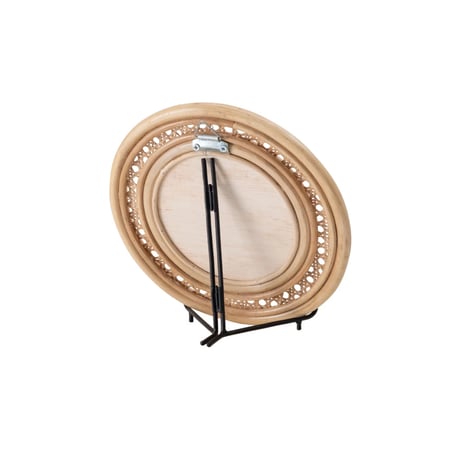 RATTAN ROUND MIRROR + STAND / ラタン素材のラウンドミラー / スタンドミラー / ウォールミラー