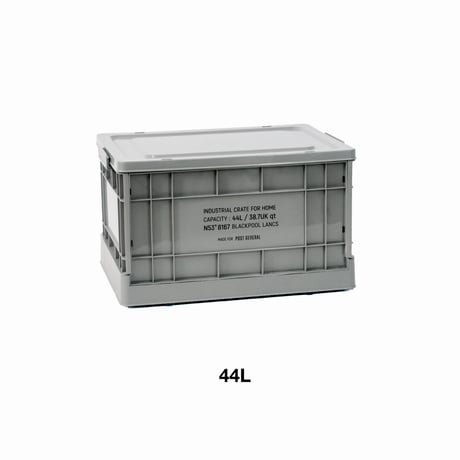 FOLDABLE CRATE HOME / インダストリアル フォルダブルクレート ホーム / 30L , 44L / インダストリアル  収納ボックス