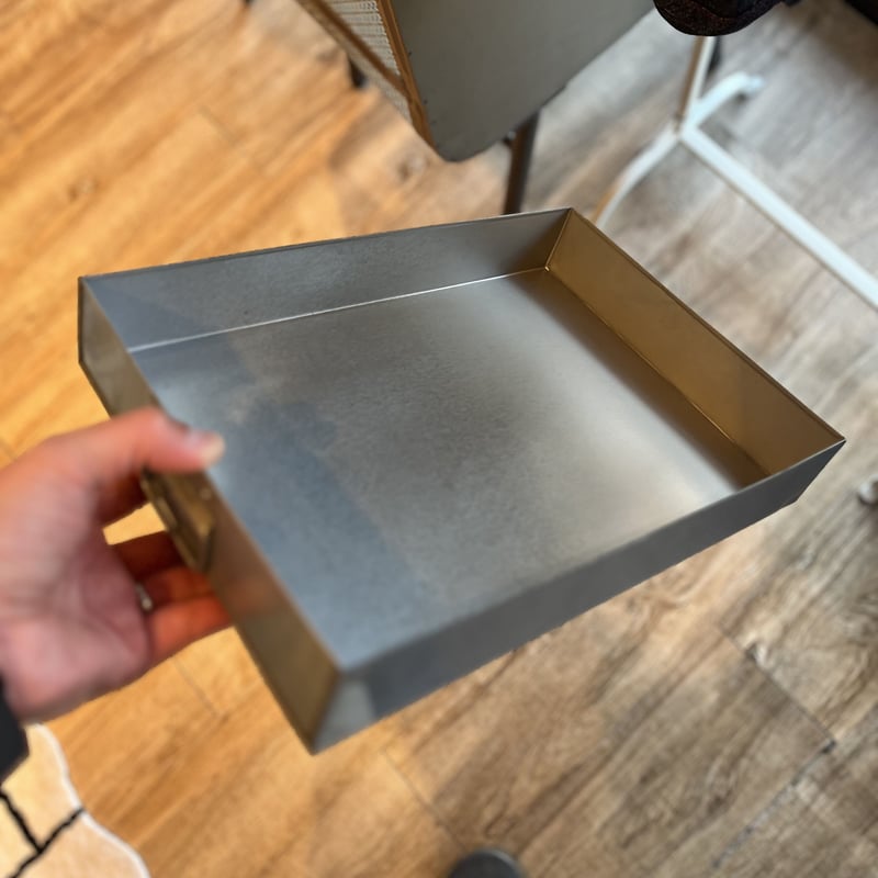 3TH BOX / ブリキ製品 3段 A4 収納 チェスト / SIZE W24× D33×H