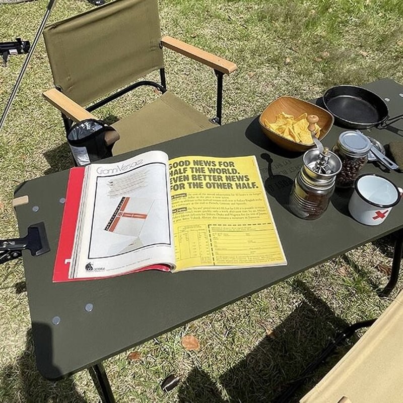 FOLDING MIL WORKTABLE / GRAY , OLIVE / フォールディング