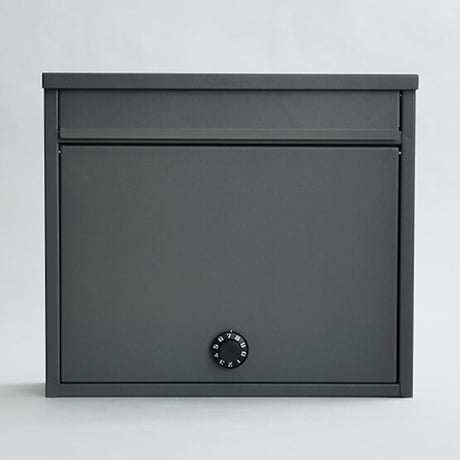 AXCIS,INC / ダイヤル式のワイドポスト / ダークグレー サイズ/約w363×d125×h318mm  ※投函口サイズ/約w310×h30mm