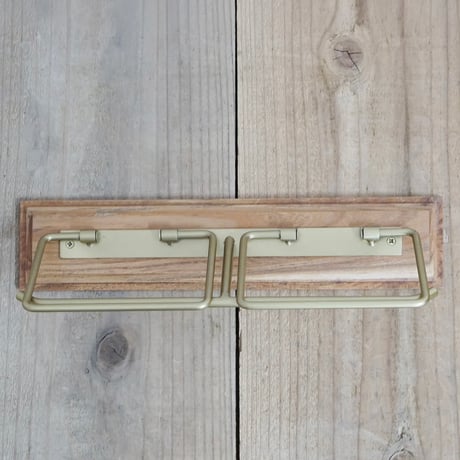 Antique styling toilet PAPER HOLDER / トイレットペーパーホルダー シングル , ダブル / BLACK , ANTIQUE GOLD