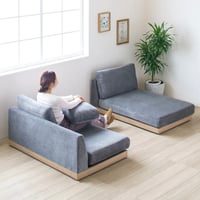 PROTECT FABRIC LOW SEAT SOFA / COUCH カバーが洗えるロータイプのソファ / ivory ,  GRAY