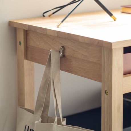 RUBBER WOOD DESK & STOOL 90