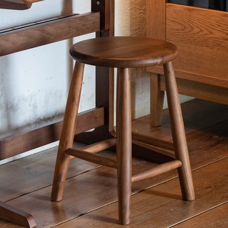 WOOD STOOL / ウォールナット無垢材の美しい木目のスツール / スツール / 無垢材 / 花台