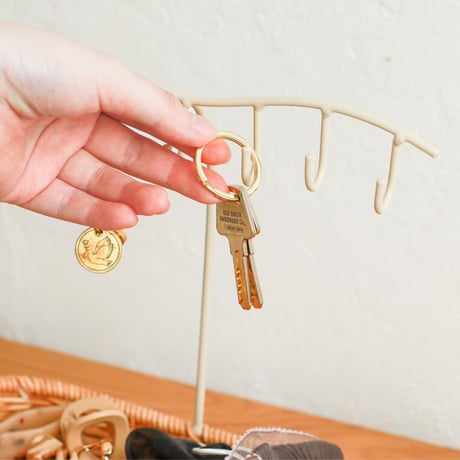 KEY STAND 06 / 収納とインテリアを兼ね備えた 暮らしになじむキースタンド / natural , brown