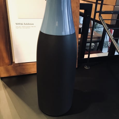 バイカラーのスタイリッシュなフラワーベース / BLACK&BLUE / 花瓶 / 一輪挿し / H 34cm / 北欧ナチュラル / スタイリッシュモダン