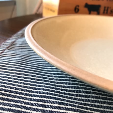 落ちついた素焼きの素材感のカレーとパスタのお皿 / PURE MAT PLATE / AXCIS  / お皿 ※ペア 2皿セット / 陶器食器