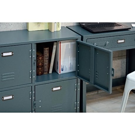 Locker chest 04 / ロッカーをイメージしたインダストリアルな雰囲気のスチールチェスト / 4杯 / ビンテージインテリア / 収納家具