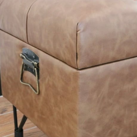 BENCH 1220 / アンティークな佇まいの収納ベンチ / トランクボックス / サイズ : W1220×H500×D420mm