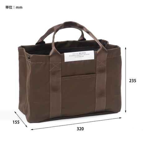 COOLER TOTE GOWITH / 普段使いできるユニセックスデザインに仕上げたトート型 保冷バッグ /  OLIVE BROWN , DARK GRAY , BLACK