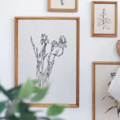 エナメル画　木地の額縁に着色 エナメル画 木地の額縁に着色 FRAME | DENTO