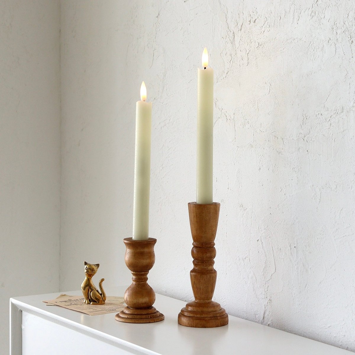 LED光るキャンパス仔犬とキャンドル（Silent Night）