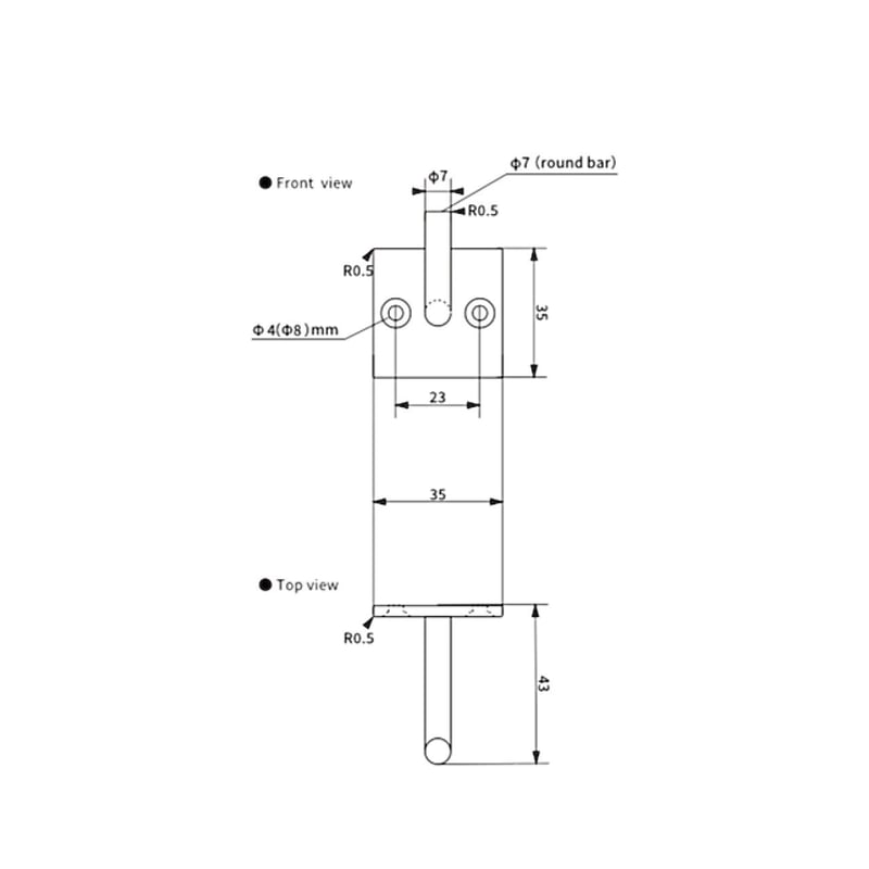 IRON WALL HOOK / スクエア 2個セット / 玄関やキッチンスペース