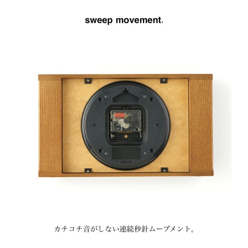 WOOD FRAME CLOCK / 上品な華やかさを備えたシックな佇まいの置き掛け