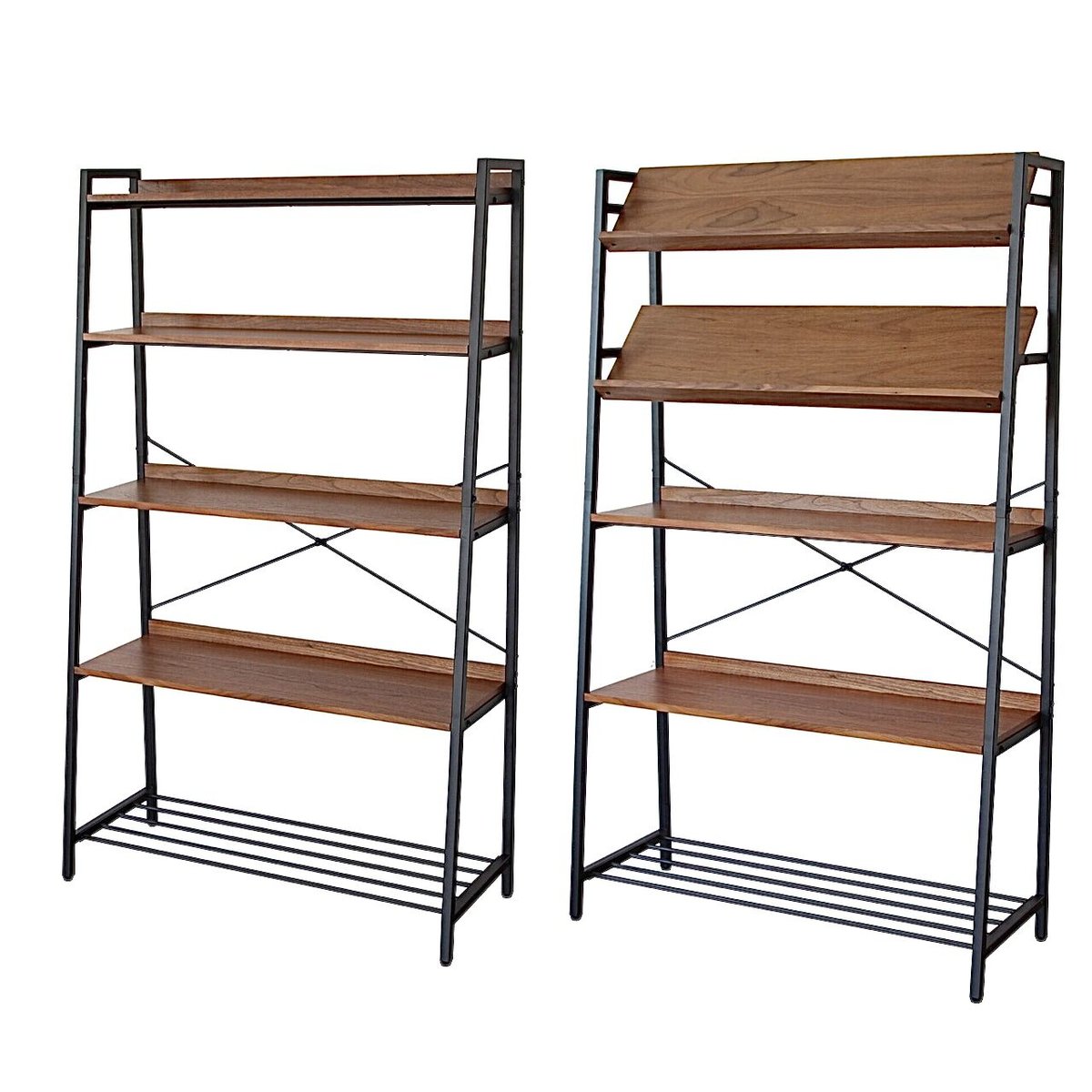 ディスプレイシェルフ 5段 / オープンシェルフ/ 角度調整可能 ラック