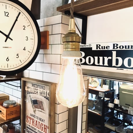 BRASS PENDANT LIGHT 01 / 真鍮ペンダント 灯具 / 電球選択 / E26 / CODE 100cm