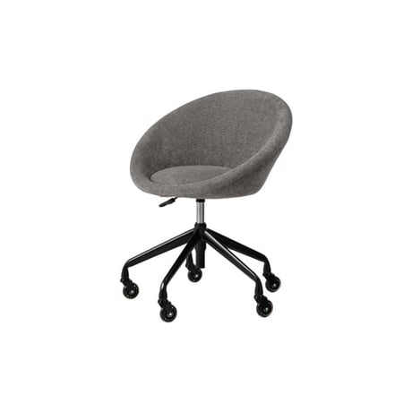GRAY FABRIC DESK CHAIR / スタイリッシュな印象ながら親しみやすいデザインで移動を快適にアシスト / デスクチェア