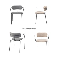 STYLISH ARM CHAIR / ダイニングチェア スタッキング アームチェア シンプル おしゃれ チェアー チェア イス 椅子 デザイン