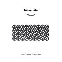 Rubber Mat "Peace" by DETAIL / ラバーマット / 屋外 玄関マット / サイズ：W46×D20×H1.6cm