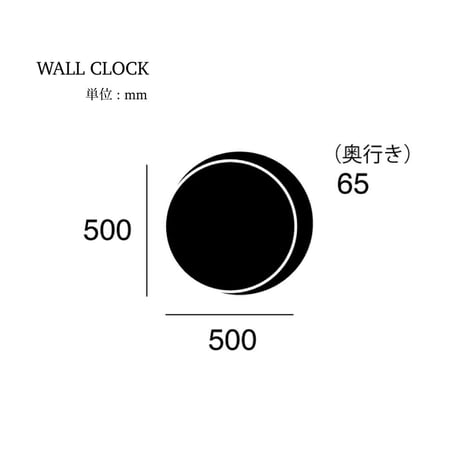 NEWGATE  Westhampton / ウエストハンプトン / GY / BLACK φ500×D65mm 掛け時計