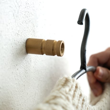 CYLINDER HOOK / BRASS（真鍮）STAINLESS