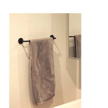 Iron Towel Hanger / 程良いボリューム感とシンプルなデザインが空間をスタイリッシュに / 280 / 430 / 680 ハウスパーツ / タオルハンガー / BLACK