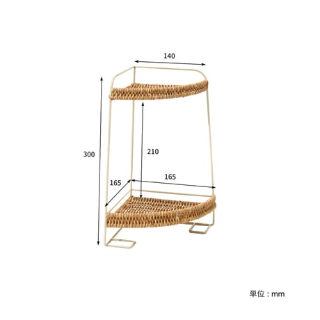 NATURAL STYLING CORNER RACK 2 / コーナーを有効活用できるナチュラルな雰囲気のコーナーラック / NAIL