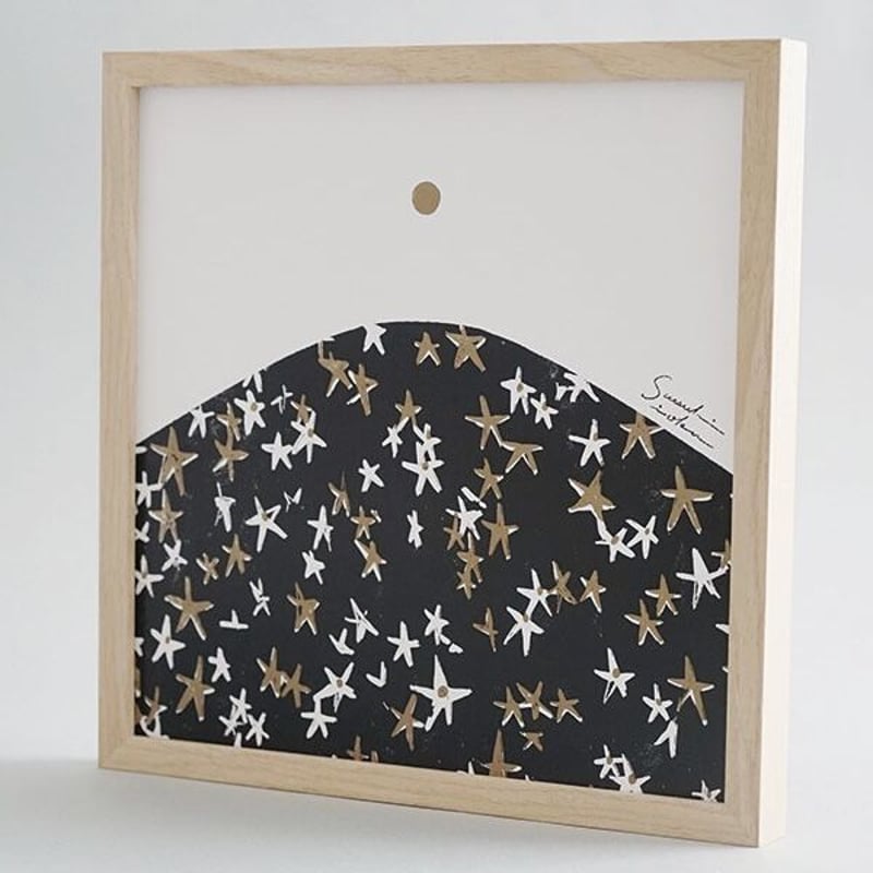 AXCIS アートフレーム L / Hill by イオクサツキ / ナチュラル , ブラッ