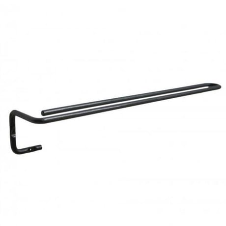 ren TOWEL HANGER / Sサイズ, Mサイズ / フェイスタオルを折らずに掛けられるスタイリッシュなタオルハンガー / ブラック ネジ付き