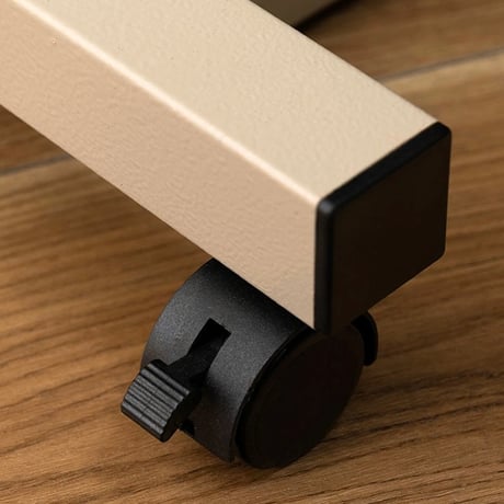 STYLISH CASTER TABLE / シンプルでスタイリッシュな昇降式テーブル / NA , BK / レクタング
