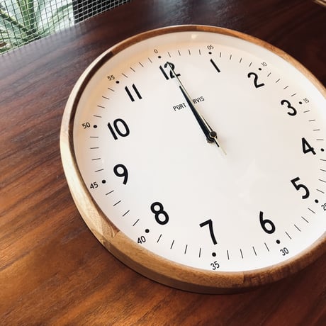 WOOD CLOCK  掛け時計 / 電波時計 / GERMAN / φ300xD55mm / ウォールクロック
