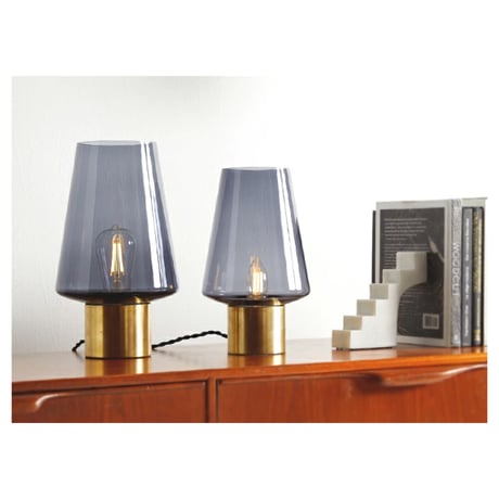 Edifice-desk lamp / Sサイズ / デスクライト 1灯 ガラス 真鍮 E17 40W タッチスイッチ LED対応 調光 間接照明 / ARTWORK STUDIO