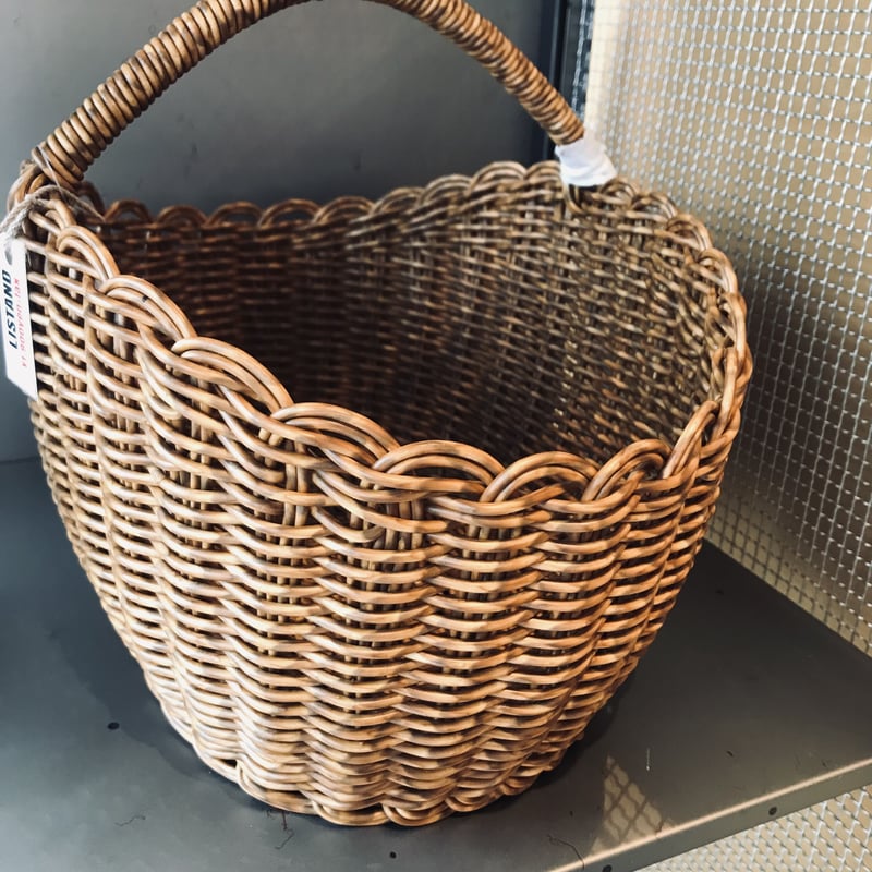 オーバルワンハンドルバスケット / Lサイズ / ポリプロピレン PP