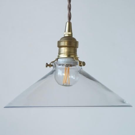 AXCIS GRASS × BRASS PENDANT LIGHT / E17 真鍮灯具 / シーリングカバー付属 / ガラスシェード / タイプ A