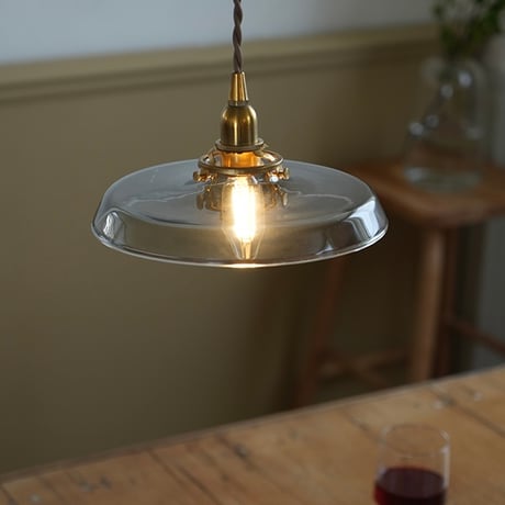 GRASS SHADE × BRASS PENDANT LIGHT / E26 ペンダントライト / 真鍮灯具 / 60cm / シーリングカバー付き