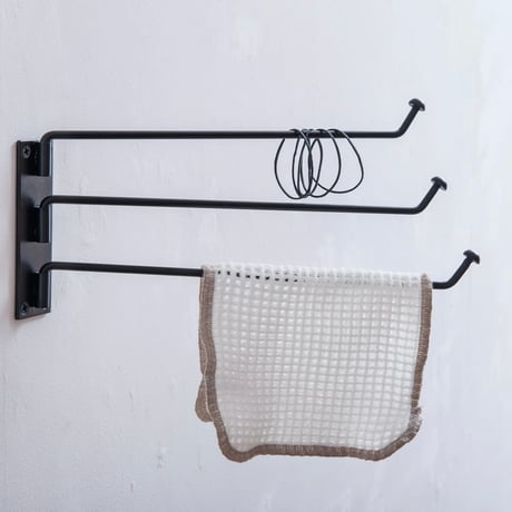 kitchen towel hanger / 心地良く便利に使える アイアン収納パーツ / タオルハンガー