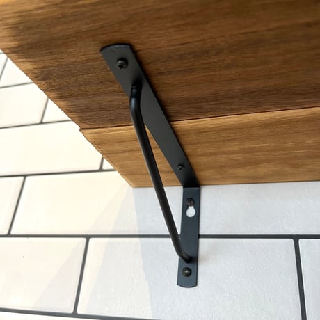 SHELF900 / STEEL BRACKET + WOOD / サイズ : W91.5 × D18 ×H9.5cm / ウォールシェルフ / 棚 ラック / 壁面収納