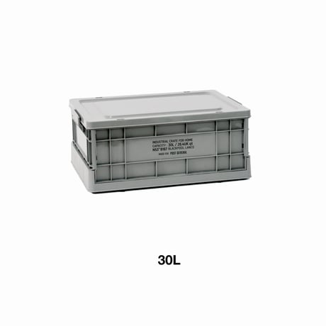 FOLDABLE CRATE HOME / インダストリアル フォルダブルクレート ホーム / 30L , 44L / インダストリアル  収納ボックス