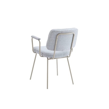 GRAY ARM CHAIR / スタイリッシュなデザイン性と快適性を備えたダイニングチェア / アームチェア / GRAY , DARK GRAY