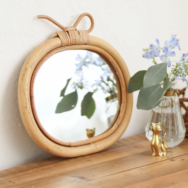 Actus購入 ELLA MIRROR エラミラー大50cmラタンミラー Sika Design ELLA MIRROR エラミラー大50cmラタンミラー