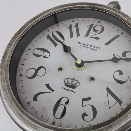 ウォールクロック  / 38402 両面時計 壁掛け時計 / アンティーク / ビンテージインテリア / ダブルフェイスクロック