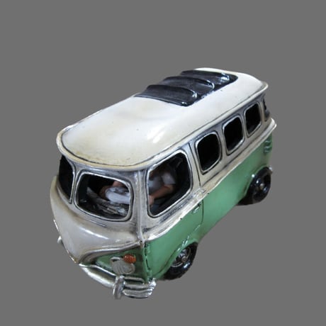 VAN CAR / オブジェカー / Money Bank 貯金箱 / レジン製 / ドライバーセット Size W170×H90×D100mm