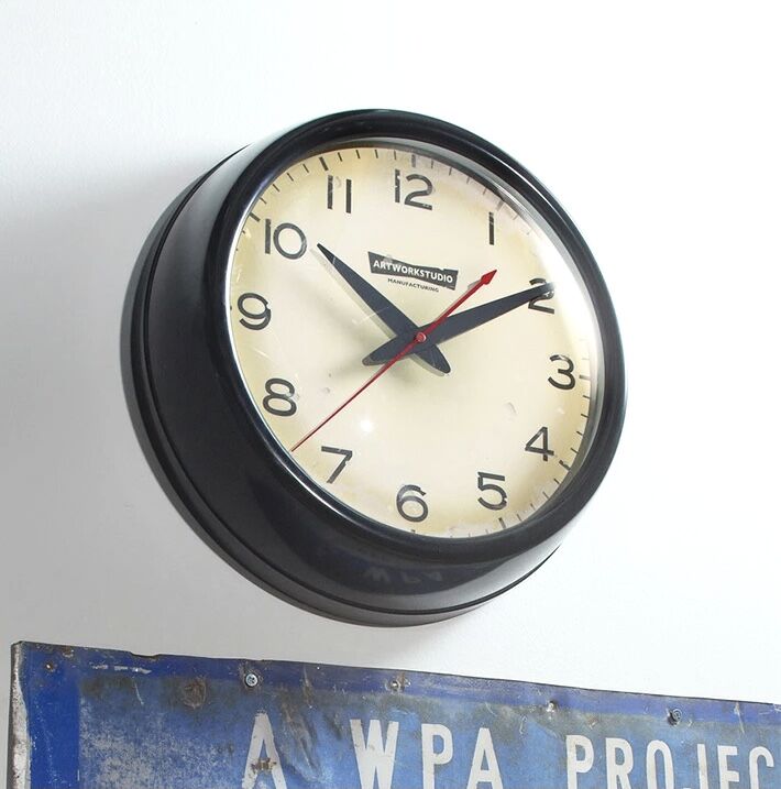 フランクリン ウォールクロック FRANKLIN -clock / Black / ART W